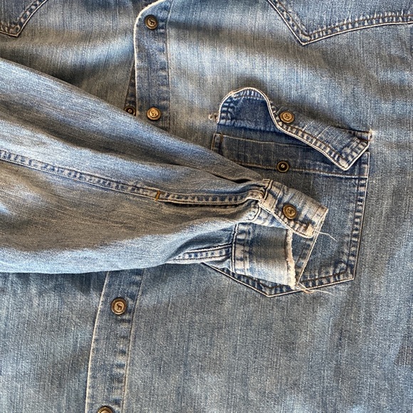 Light Blue Jean Shirt - Picture 2 of 4